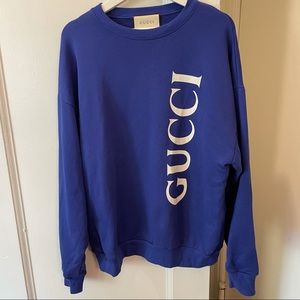 Gucci Logo Sweater in Blue